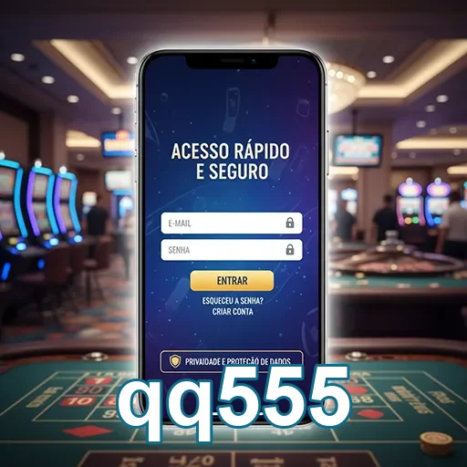 Tela do celular com acesso rápido ao qq555 para jogo.