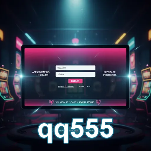 Tela de login do qq555 com acesso rápido e seguro.