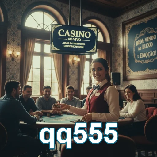 Jogadores interagem com dealer ao vivo no qq555 durante a aposta.