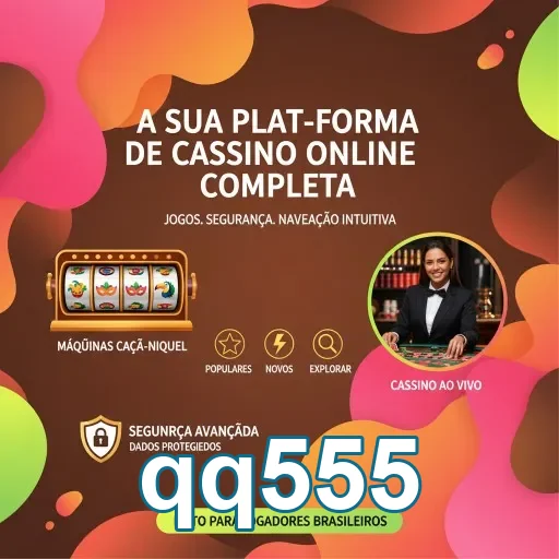 Jogadores em ação nos slots e cassino ao vivo no qq555.