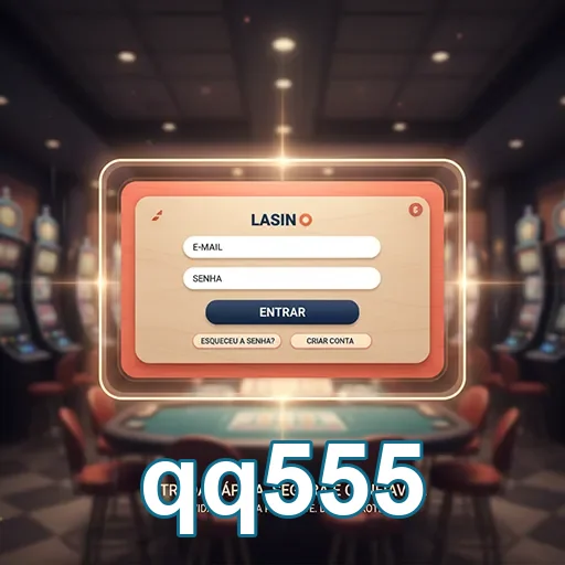 Tela de login do qq555 com opção de acesso rápido.