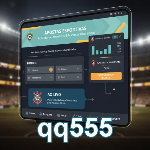 qq555 apresenta uma interface de apostas esportivas rápidas.