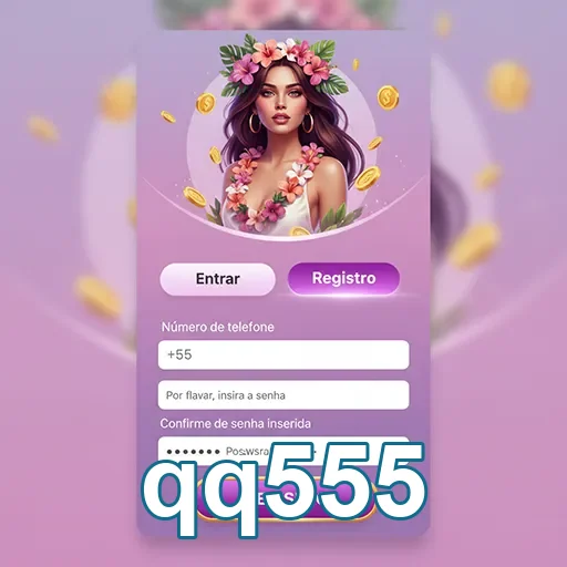 Tela de registro para serviços VIP da qq555 com segurança.