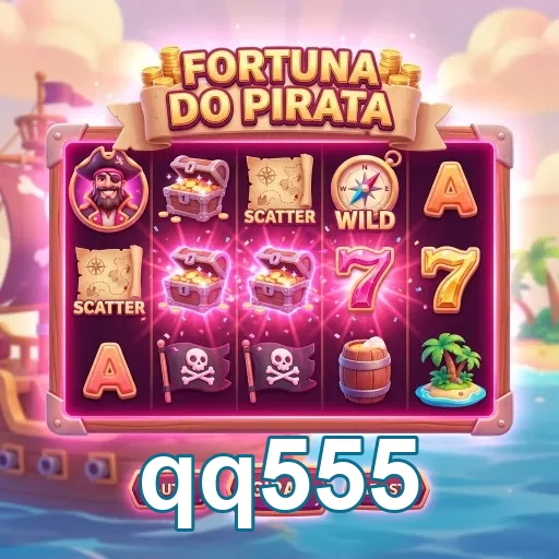 Slots da Fortuna do Pirata no qq555, com gráficos vibrantes.