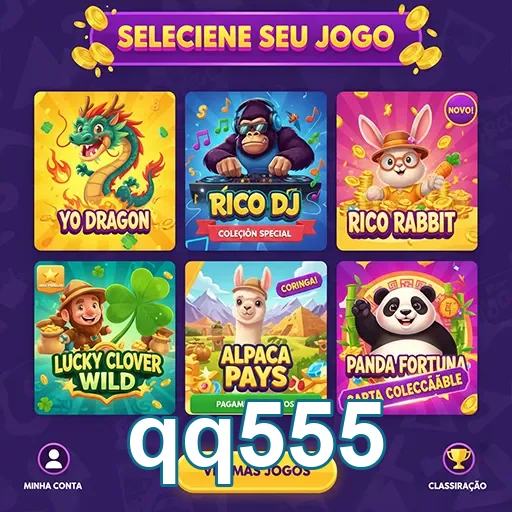 Selecione entre slots coloridas no qq555 para jogar.