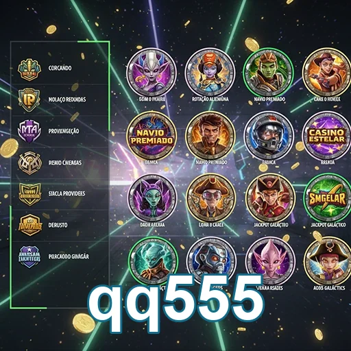 Imagem do qq555 ilustrando promoções VIP e jogos em destaque.