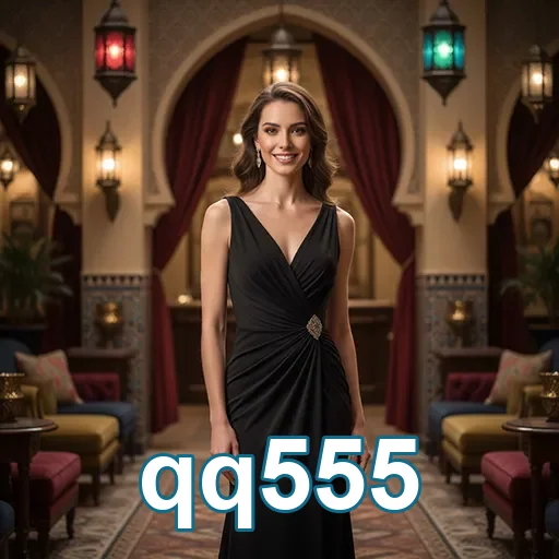 Imagem de uma mulher elegantemente vestida representando qq555.