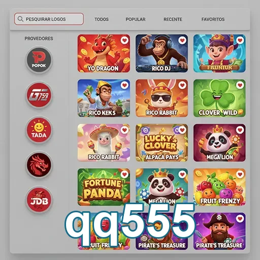 Jogos variados disponíveis na plataforma qq555 para jogadores VIP.